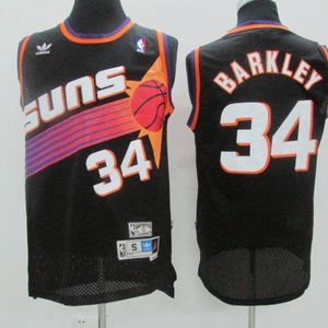 "Phoenix Suns #34 Charles Barkley Black